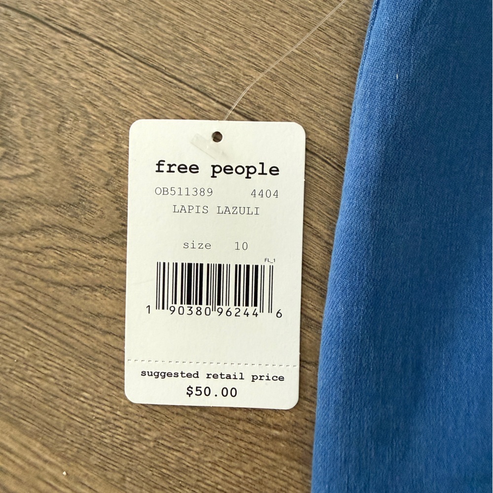 Free People Royal Blue Denim Mini Skirt - Picture 5 of 7